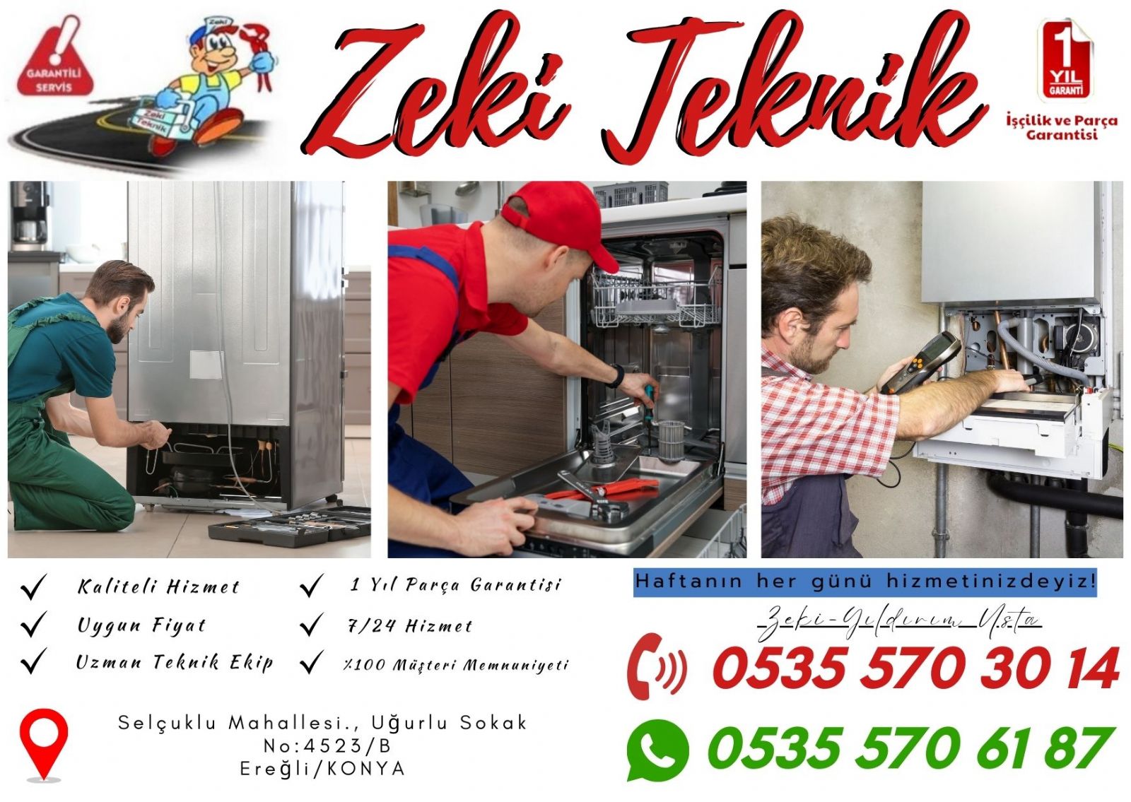 ereğli beyaz eşya servisi