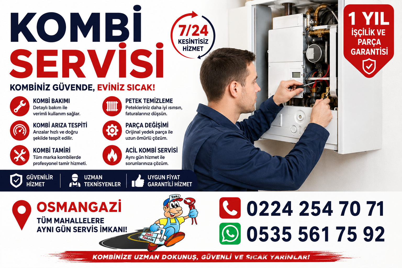 Osmangazi Kombi Servisi